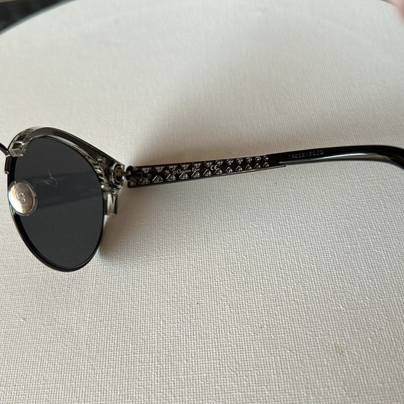 CHRISTIAN Dior Diorama Mini Round Cat Eye
Black Dark Gray Lens NEW - Picture 12 of 16